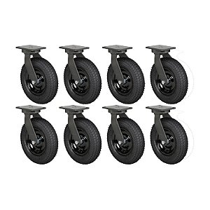 KIT 8 RODÍZIO GIRATÓRIO PNEUMÁTICO GPCX 3258 PCE 200KG