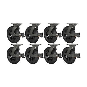 KIT 8 RODÍZIO GIRATÓRIO FREIO PNEUMÁTICO GPCX 3258 PCE 200KG
