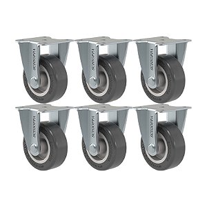KIT 6 RODÍZIO FIXO FLAP 210 BP 40KG SM SCHIOPPA