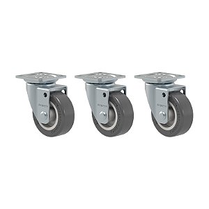 KIT 3 RODÍZIO GIRATÓRIO GLAP 210 BP 40KG SM SCHIOPPA