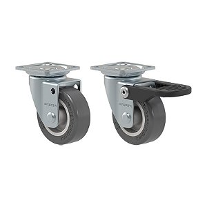 KIT 2 RODÍZIO GIRATÓRIO FREIO GLAP 210 BP FP I 40KG SM