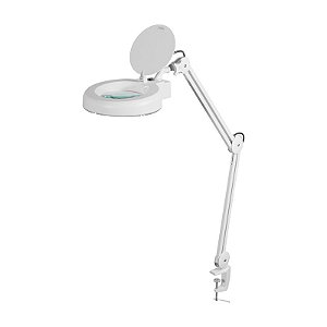 LUPA ARTICULADA 2,25X LED COM FIXADOR PARA BANCADA VONDER