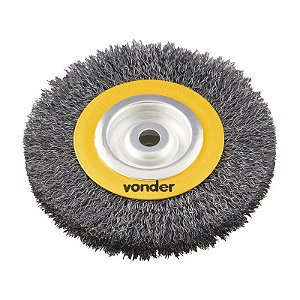 ESCOVA CIRCULAR DE AÇO ONDULADA 6" X 3/4" X 1/2" VONDER