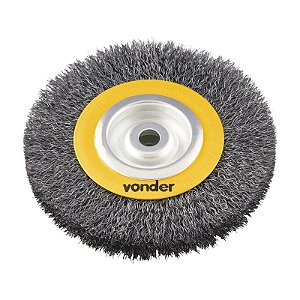 ESCOVA CIRCULAR DE AÇO ONDULADA 6" X 1" X 5/8" VONDER
