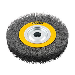 ESCOVA CIRCULAR DE AÇO ONDULADA 6" X 1" X 3/4" VONDER