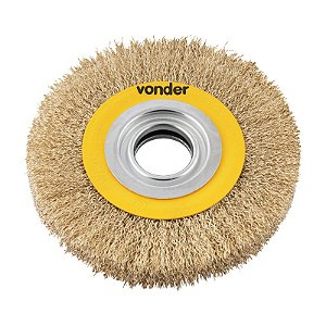 ESCOVA CIRCULAR 6" X 3/4" COM BUCHA DE REDUÇÃO VONDER