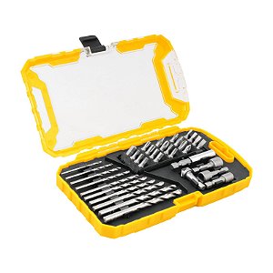 JOGO DE BITS BROCAS E SOQUETES COM 35 PEÇAS VONDER
