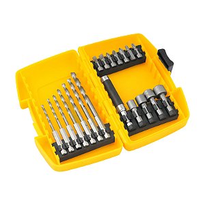 JOGO COMBINADO BROCAS E BITS COM 19 PEÇAS VONDER