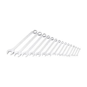 JOGO DE CHAVES COMBINADAS 6 A 32MM AÇO CROMO 15PCS VONDER