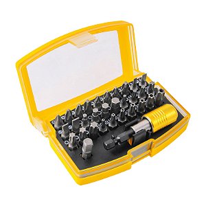 JOGO BITS/PONTEIRAS C/32 PEÇAS ENGATE RÁPIDO 1/4" VONDER