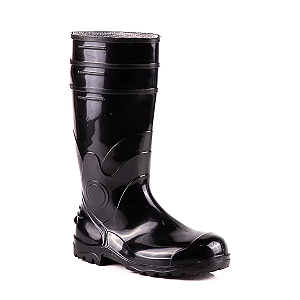 Bota de PVC Bracol 85BPL600 Acqua Lev Preto com Cano Longo
