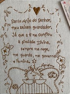 Bastidor Bordado Santo Anjo
