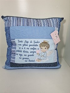 Capa de Almofada com Oração - Santo Anjo