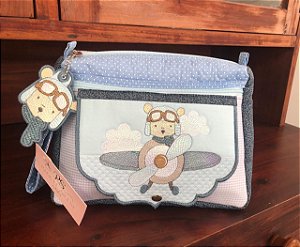 Necessaire Porta Fraldas e Lenço Umedecido Personalizado