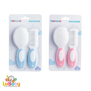 Kit Escova e Pente para Bebê Pimpolho