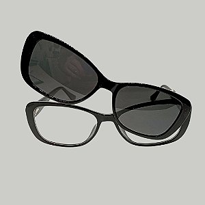 Armação Acetato Evolve Clip-on OM8026 C1 56[]16-140