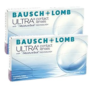 Lentes de contato Bausch Lomb Ultra com 6 lentes