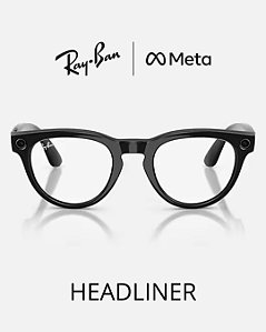 Ray Ban Meta com grau Orma Crizal Easy Pro (Lentes transparentes)