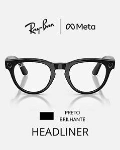 Ray Ban Meta com Grau lentes transparentes Crizal Easy Pro