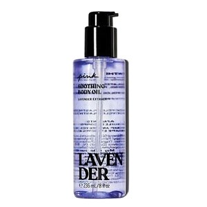 PINK VICTORIA'S SECRET - SOOTHING BODY OIL  - LAVENDER