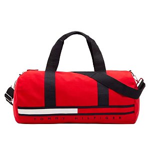 TOMMY HILFIGER - BOLSA DUFFLE BANDEIRA P - VERMELHA