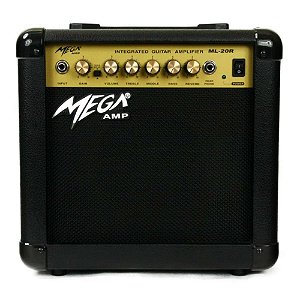 Amplificador Para Guitarra 20watts Com Reverb Ml 20r Mega