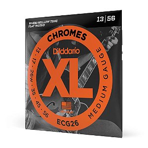 Encordoamento Guitarra 13-56 D Addario XL Chromes ECG26