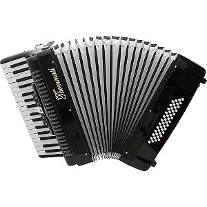 Acordeon 48 Baixos 34 Teclas Ta 4805 Preto Thommasi