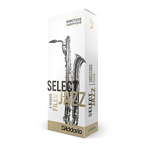 Palheta Sax Barítono 3M (5 Unidades) D Addario Select Jazz
