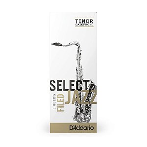 Palheta Sax Tenor 3S Filed (5 Peças) D Addario Select Jazz