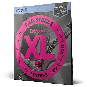 Encordoamento Baixo 5C 45-130 D Addario XLProSteels EPS170-5