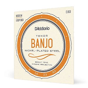 Encordoamento Banjo Tenor D Addario Nickel-Plated Steel EJ63