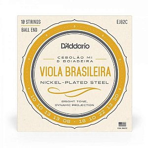 Encordoamento Para Viola D Addario EJ82C Nickel Plated Steel .010