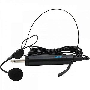 Microfone Headset Leson HD 750R Com Fio Preto