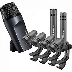 Kit Microfone Para Bateria Sennheiser E600 Preto