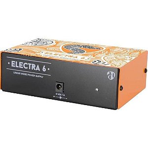 Fonte Linear Hayonik para 6 Pedais de Efeito Electra 6 9Vdc 1000mA