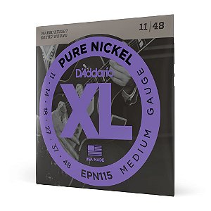 Encordoamento Guitarra 11-41 D Addario XL Pure Nickel EPN115