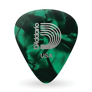 Palheta Celulóide Verde Perolada Pesada D Addario 1CGP6-10