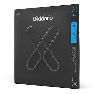 Encordoamento Para Violão D Addario XTABR1047 Aço .010