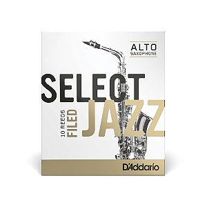 Palheta Sax Alto 2M Filed (10 Peças) D Addario Select Jazz