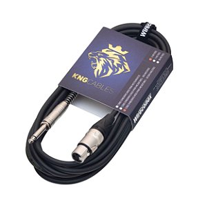 Cabo Para Microfone Desbalanceado Xlr P10 7 Metros Mcd-07 Kng Wireconex