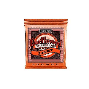 Encordoamento P/violão Aço Earthwood Leve Phosphor Bronze Ernie Ball 011"-052" P02148