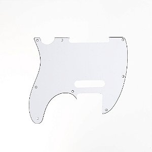 Escudo Para Guitarra Tele 62  Branco 3P Spirit 310-WH