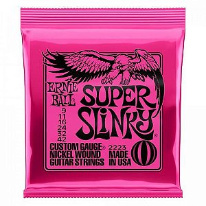 Encordoamento Para Guitarra 0.09 Niquel Super Slinky 2223 Ernie Ball