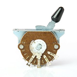 Chave Seletora 3 Posições Knob Preto Spirit UST3-#6-32-BK