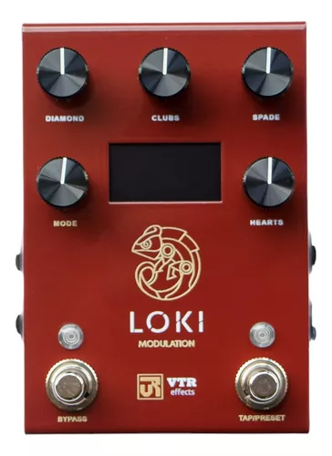 Pedal de Efeito para Guitarra VTR Loki Modulation Gold Series