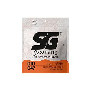 Encordoamento SG para Violão 010 Bronze Fosforo 0.010 - 0.047