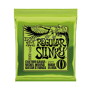 Encordoamento Ernie Ball 010 para Guitarra Regular Slink Niquel P02221