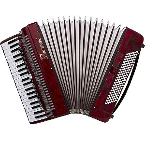Acordeon 120 Baixos Ta 12020 Vermelho Thommasi