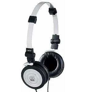 Fone de Ouvido AKG K414P Profissional Compacto Preto/Prata